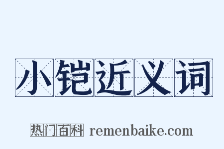 小铠近义词是什么意思的图片